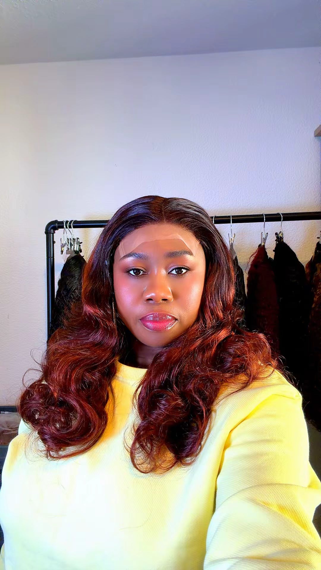 Bouncy  Curly 18inch Wig Unit with 5x5 HD Closure Nr 053
