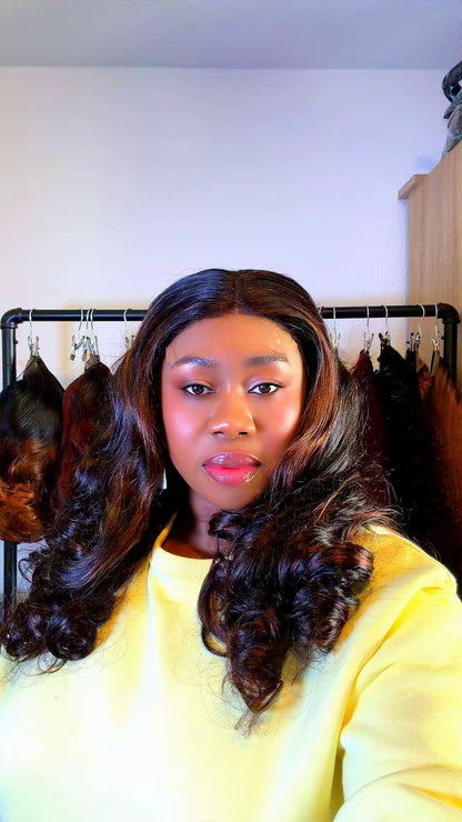 Bouncy Curly  24inch Wig Unit with 5x5 Closure. Nr 055