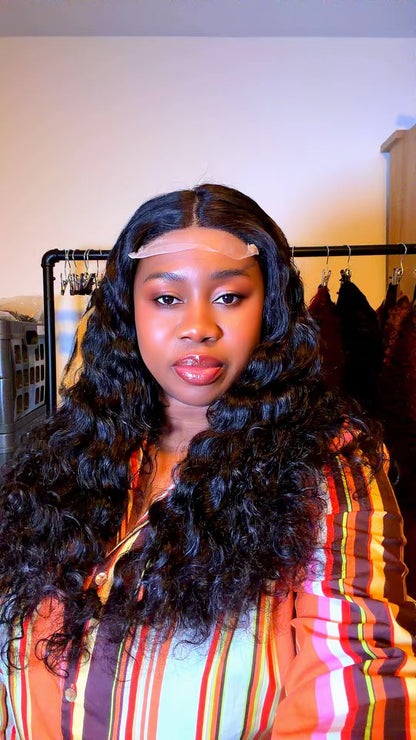 Deep Wave 24” Wig – 5x5 Closure | 300g Density | Black | Unit No. 078