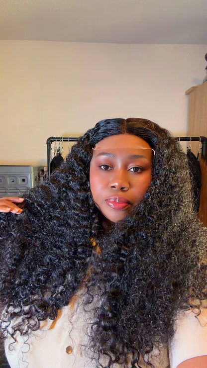 Luxury French Curls – 26 Inches with 5x5 Closure.  Nr 060