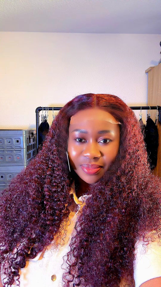 Luxury French Curls – 26 Inches with 5x5 Closure. Nr 068