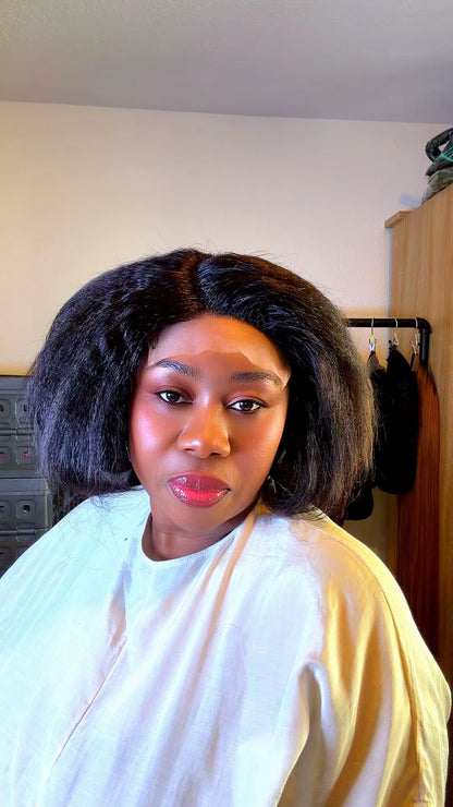 Kinky Straight – 10 Inches with 5x5 Closure Nr 063