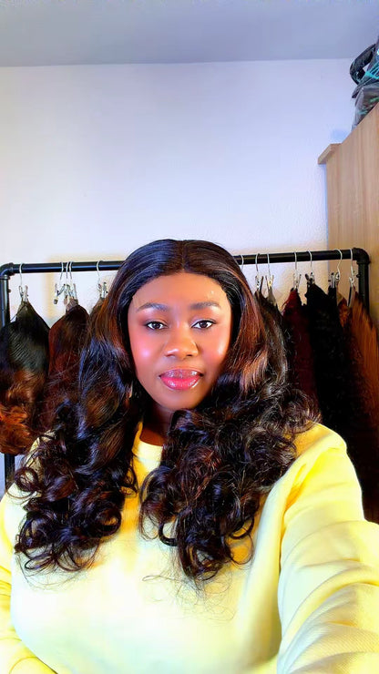 Bouncy Curly  24inch Wig Unit with 5x5 Closure. Nr 055