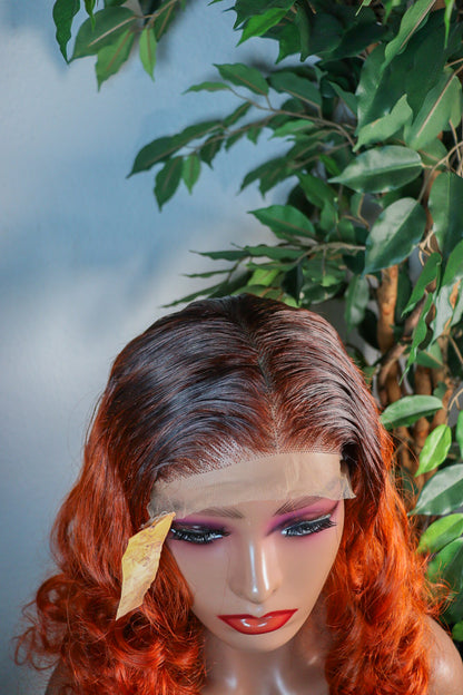 SDD Vietnamese Bouncy Curly Orange Brown root (5x5)