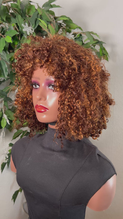 Fringe pixie wig