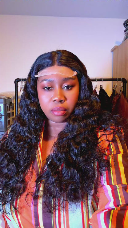 Deep Wave 24” Wig – 5x5 Closure | 300g Density | Black | Unit No. 078