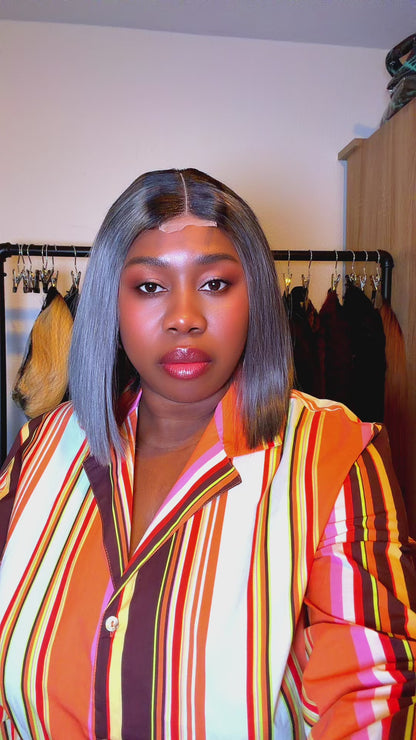 Straight Bob Wig – 2x6 Closure | 200g Density | Adjustable Band
