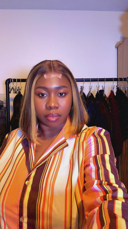 Straight Bob Wig – 2x6 Closure | 200g Density | Adjustable Band