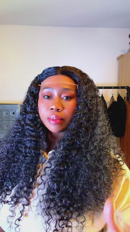 Luxury French Curls – 26 Inches with 5x5 Closure.  Nr 060