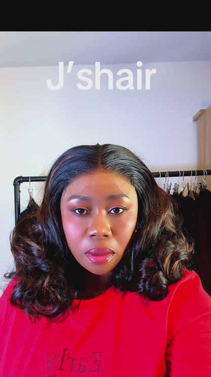 Bouncy  Curly  16inch Wig Unit (HD Lace) with 5x5 Closure. Nr 050