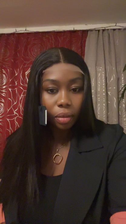 V008 Bone Straight Black (2x6)