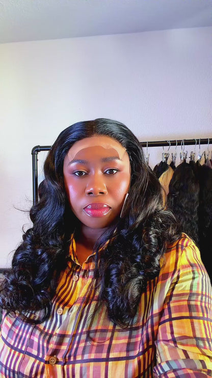 Bouncy curly 20inches Wig with 5 x 5 closure  Nr 045